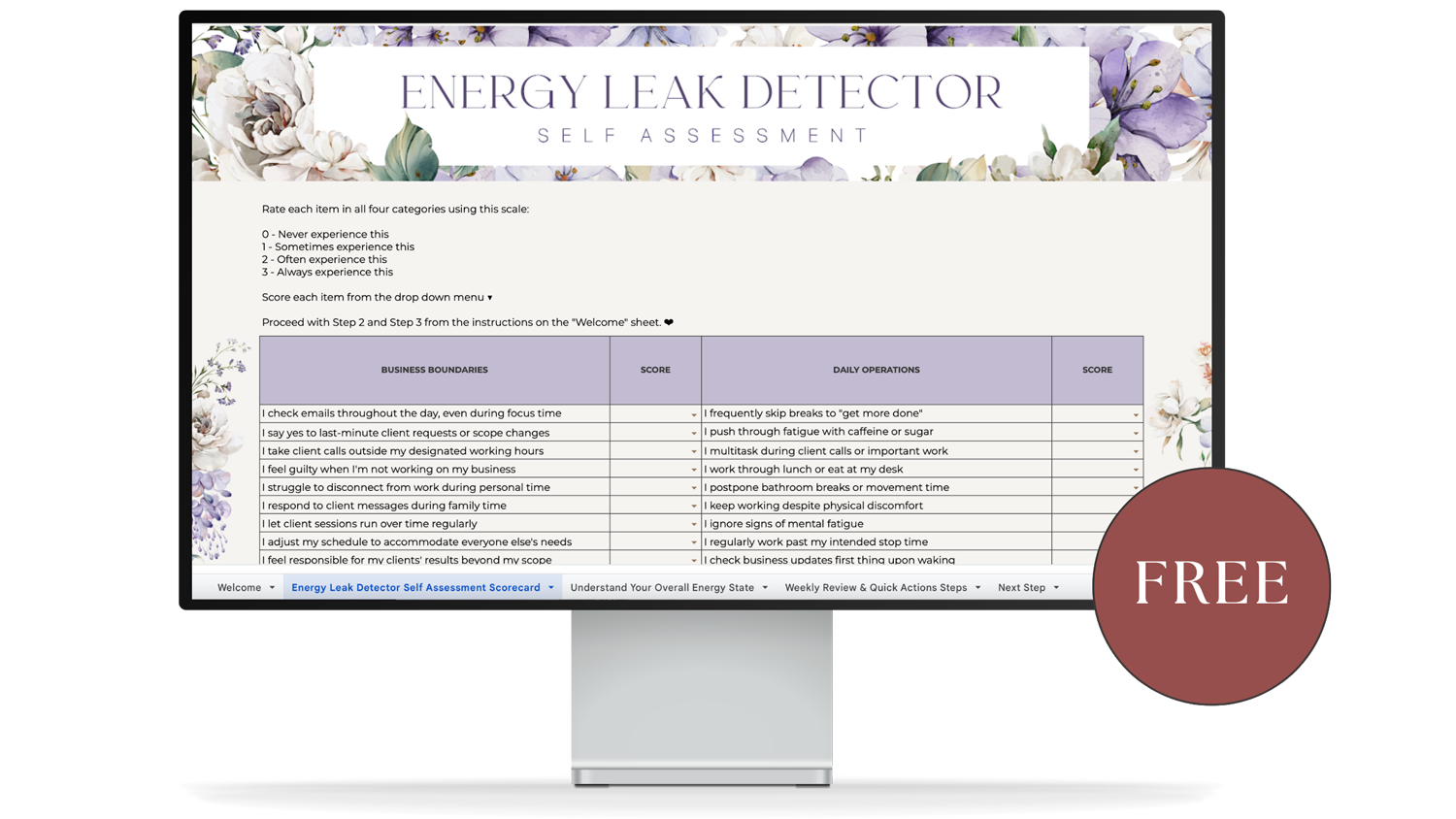 free energy leak detector